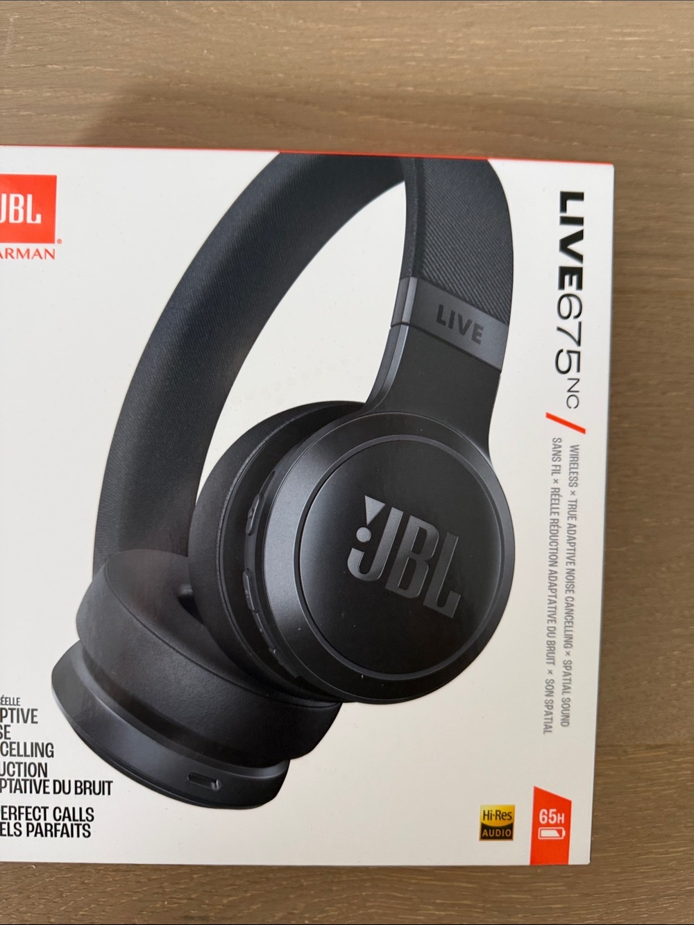 JBL Live 675NC Wireless Over-Ear Headphones — Black - New in Sealed Box